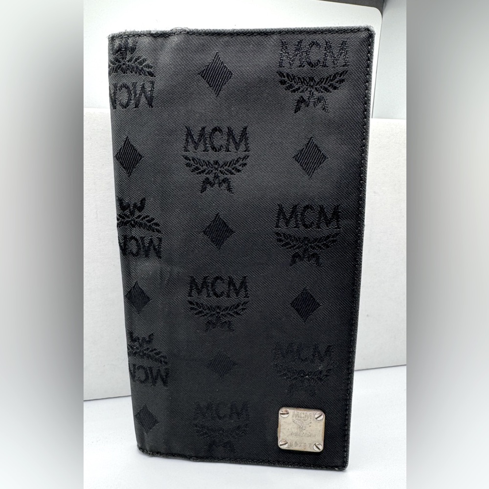 MCM Germany Black Wallet for Passport/Check Book/Credit Cards and Cash